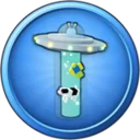 alien invasion icon in roll the world