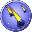 meteor shower icon in roll the world
