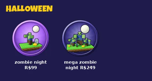 Zombie night and mega zombie night product icons